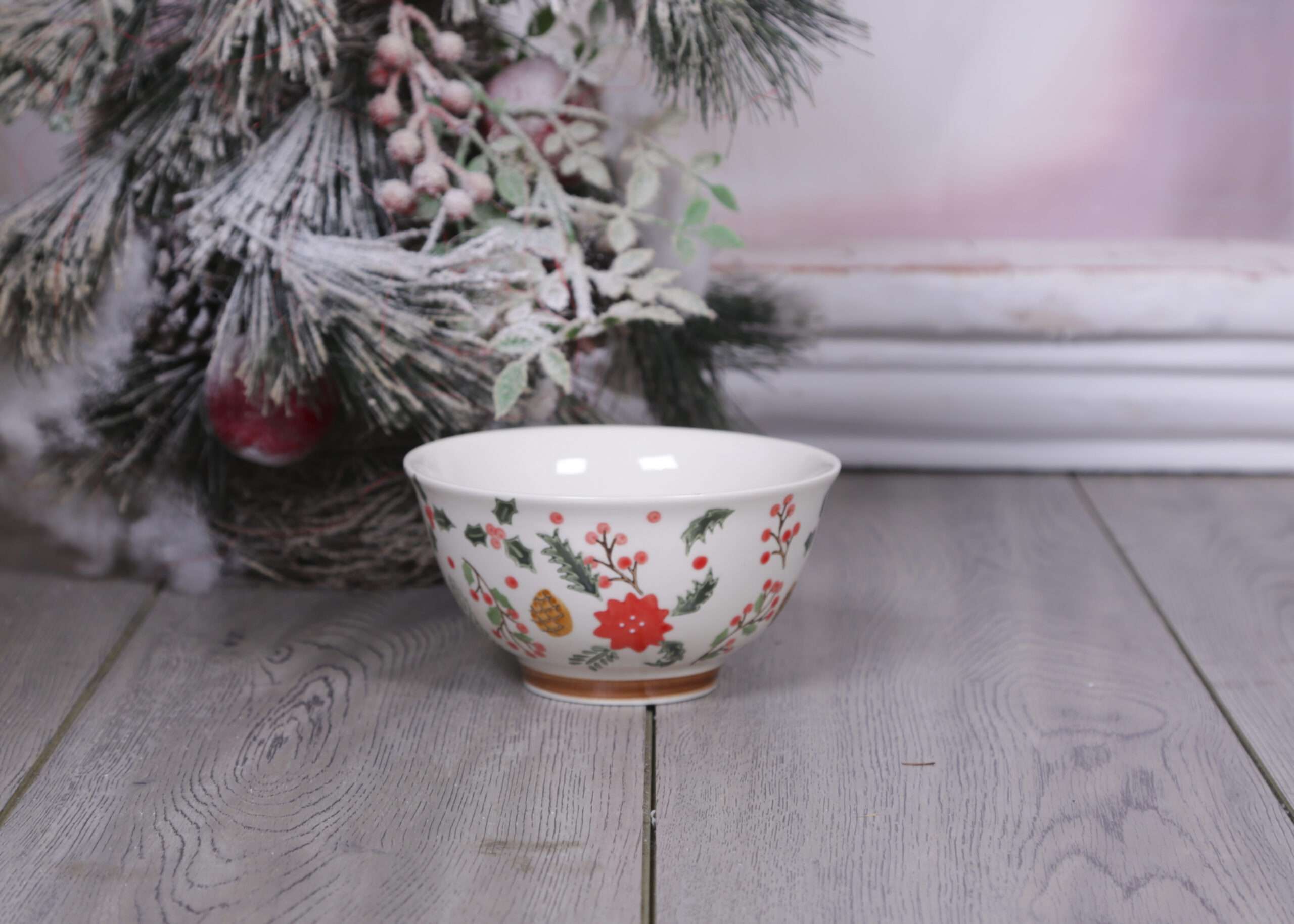 Hand Painted Christmas Bowl